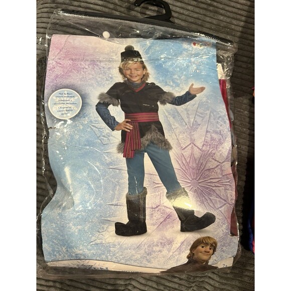 Disney Frozen Kristoff Deluxe Costume Kid’s 7-8 Boys Halloween - Picture 1 of 12
